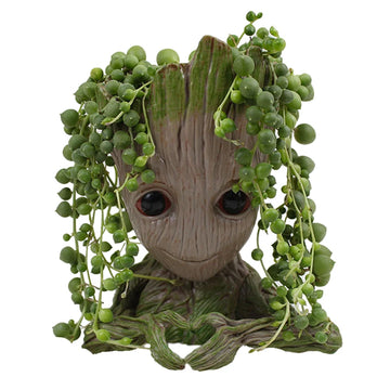 Modern Groot Flower Vase Cartoon Art Vases Flower Arrangement Home Living Room Decoration Simulation Plants Flower Pots Crafts