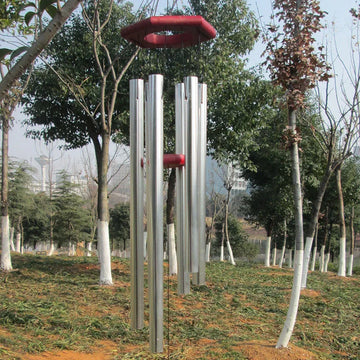 1PCS Antique Amazing Grace Deep Resonant 6 Tube Copper Wind Chimes Chapel Bells Windchimes Hanging Home Decoration