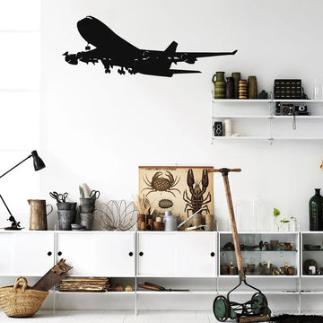 Realistic Aircraft Wall Decals Removable Airplane Vinyl Wall Sticker For Home Kids Room & Living Room Decoration