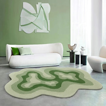Irregular Shapes Carpets for Living Room Modern Style Bedroom Decor Carpet Thicken Lounge Anti-slip Mat Fluffy Plush Bedside Rug