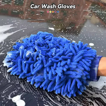 Car Wash Gloves Care Cleaning Washing Brush Microfiber Coral Velvet Chenille Pad For Vehicle Cleaning Tool