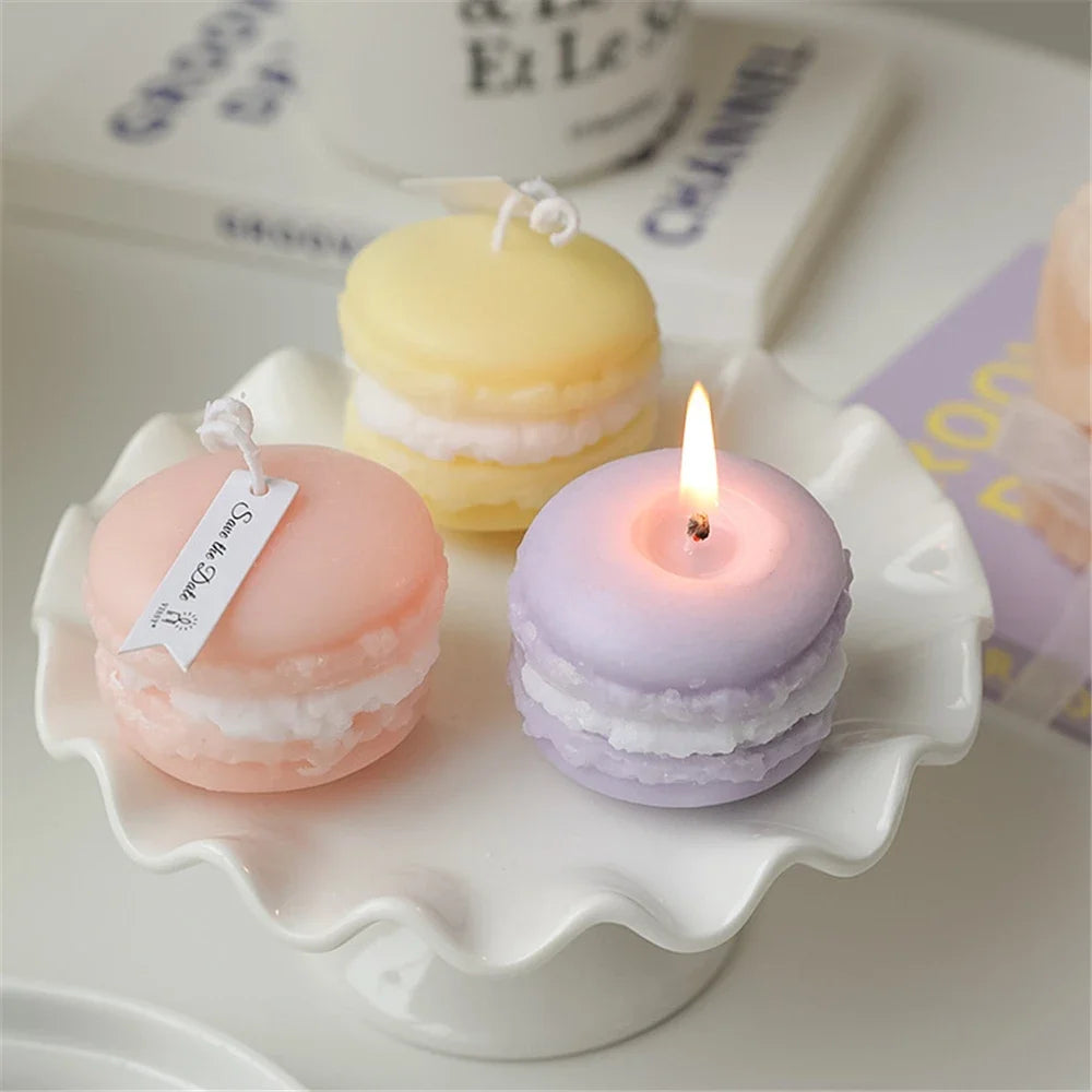 Natural Plant Scented Macaron Scented Candles Yulan Magnolia Fragrant Fruits Aromatherapy Party Cool Red Leaf Home Candle