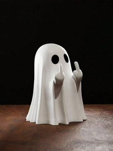6pcs index finger ghost statues, terrifying ghost decorations, interesting Halloween decorations, tabletop ornaments