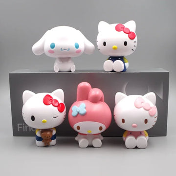 New Sanrio My Melody Anime Figures Cinnamoroll Doll Hello Kitty Action Figures DIY Cake Decor Ornament Toys Charm Gifts for Kids