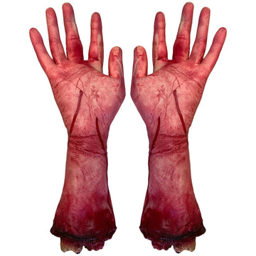 2Pcs Broken Hand Prosthesis Prosthetic Ornament Halloween Fake Hand Halloween Tricky Props