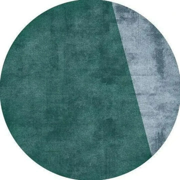 Green Round Carpet Dirty-resistant Living Room Circle Floor Mat Non Slip Bedroom Bathroom Doormats Home Hallway Area Decor Rugs