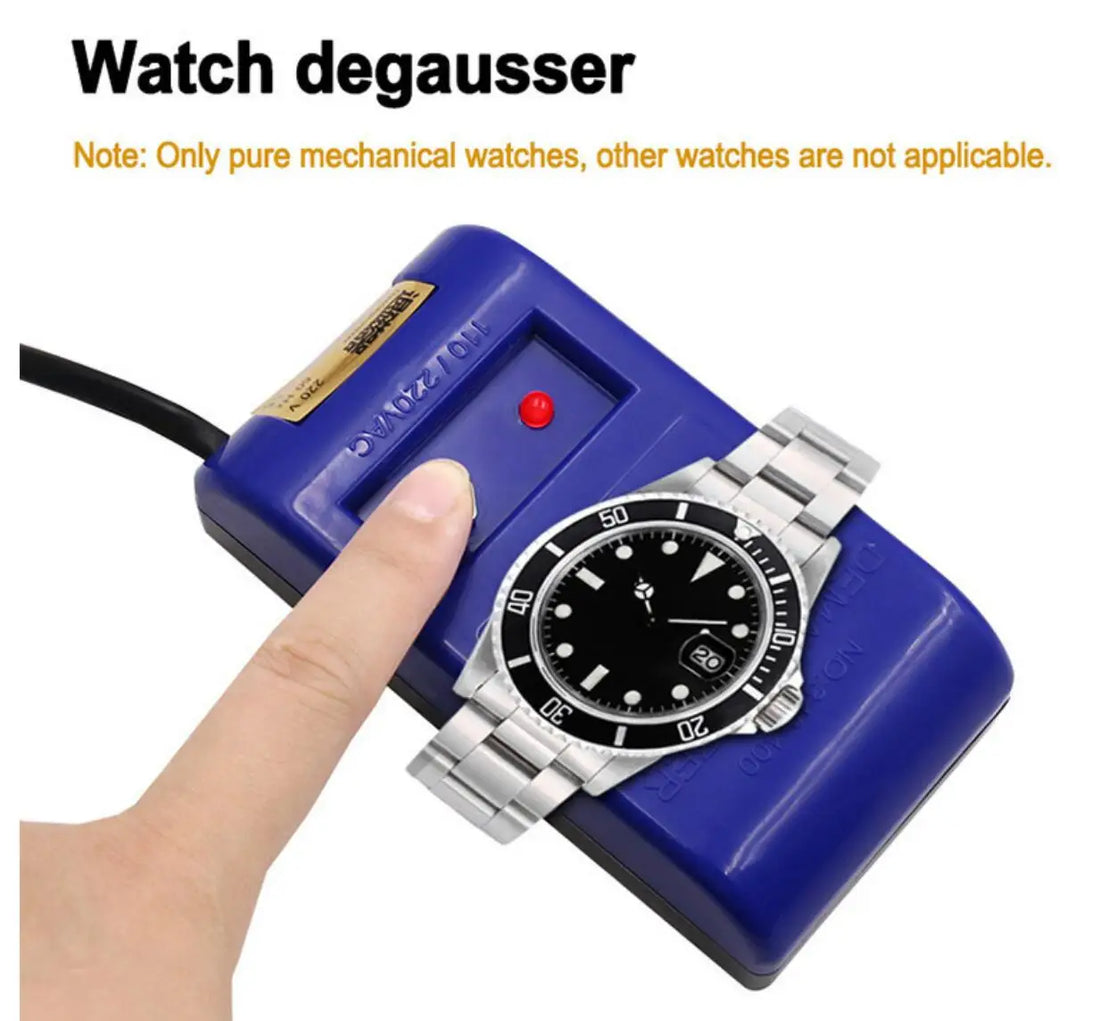 110/220V Watch Demagnetizer Mechanical Quartz Wristwatch Screwdriver Tweezer Electrical Demagnetizing Tool for Watchmaker