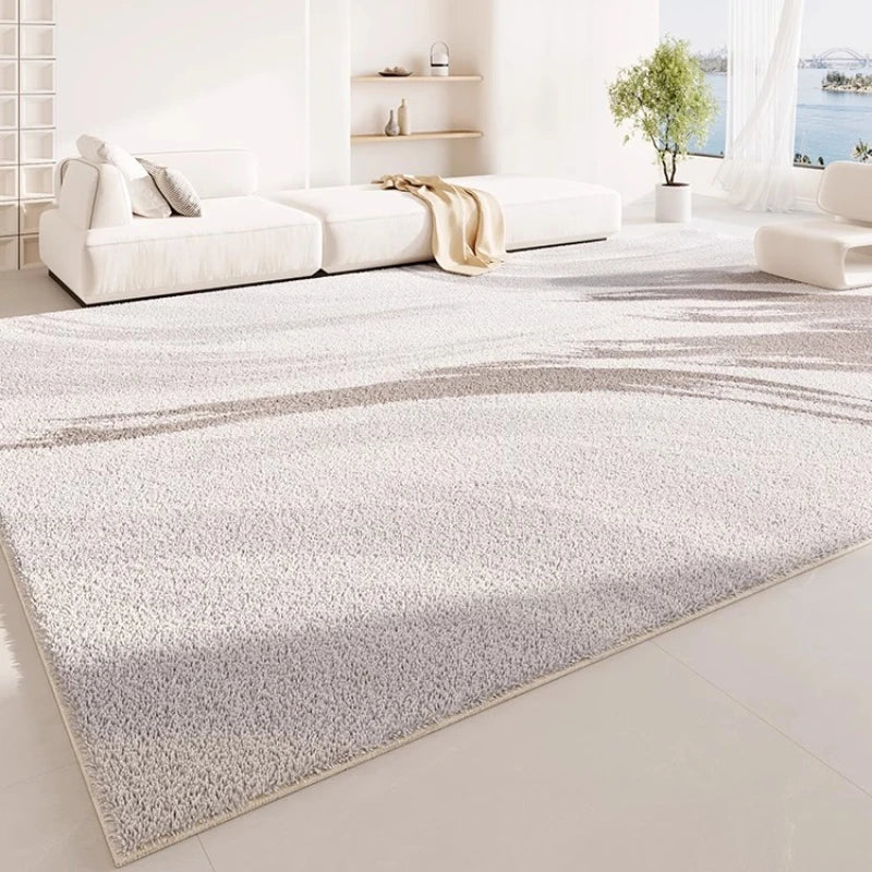 Modern Style Living Room Decoration Plush Carpet Fluffy Soft Rug Minimalist Rugs for Bedroom Thicken Anti-slip Lounge Floor Mat