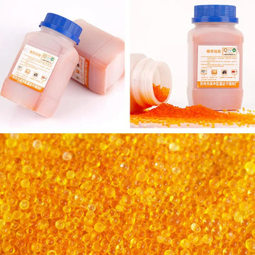 500g Blue/clear/orange Waterproof Reusable Silica Gel Beads Bottles Moisture Absorber Electronic Product Desiccant Dehumidifie
