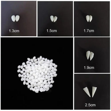 Halloween Fake Teeth Cosplay Vampire Fangs Retractable Teeth Dress Costume Tooth Gift Party Decoration Vampire Dracula Teeth