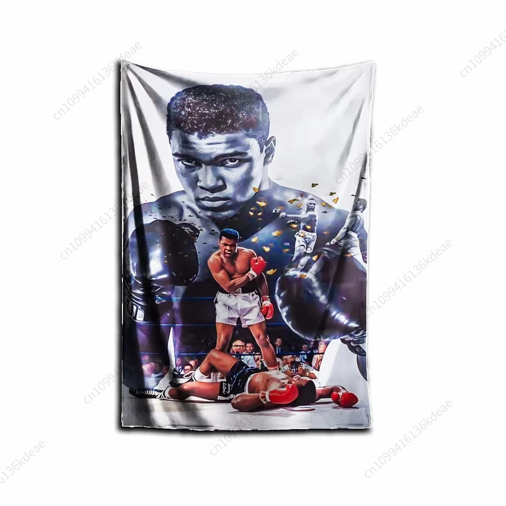 Gym Tapestry Champion Of Boxing Break Your Excuses Flags Room Decor Banners Garage Wall Tapestry Decoration Aesthetic Room Decor