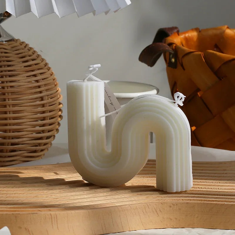 Geometric Creative Gift Fragrant Candle Romantic Valentine's Day Wax Home Decor Room Decor Aesthetic Aromatic Proposal Candles