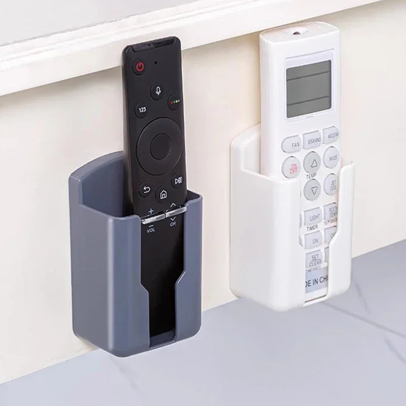 Portable TV Phone Remote Control Storage Box No Punching Wall Type Air Conditioning Remote Control Phone Charger Storage Rack