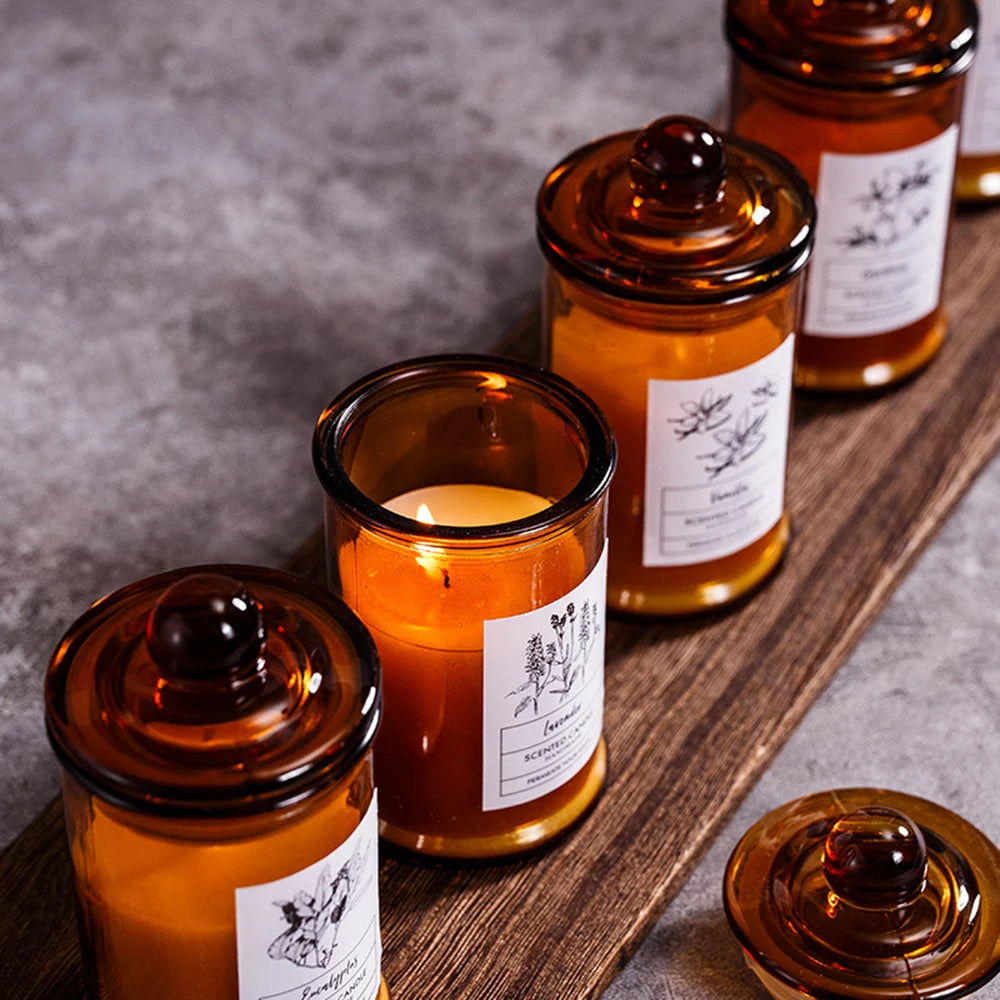 Aromatherapy Candles, Soy Wax, Small Tea Jars, Fragrance Gift, Handheld Gift