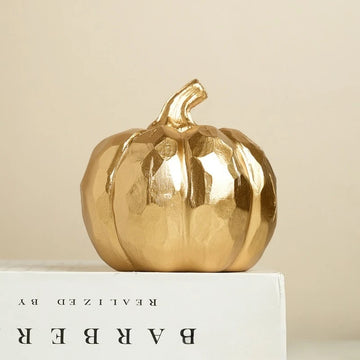 Golden Pumpkin Decor - Fall and Thanksgiving Decor Home, Tables, Fireplace Fireplace, Office, Elegant Pumpkin Fall Interior