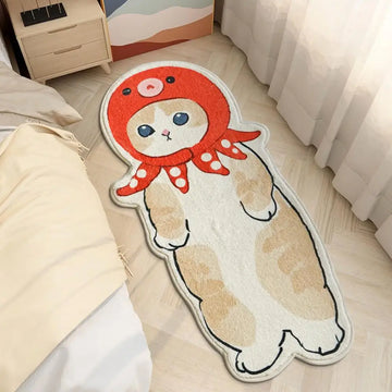 Cute Cat Carpet, Bedroom Sofa, Coffee Table Carpet, High-End Carpet, Furniture Decoration