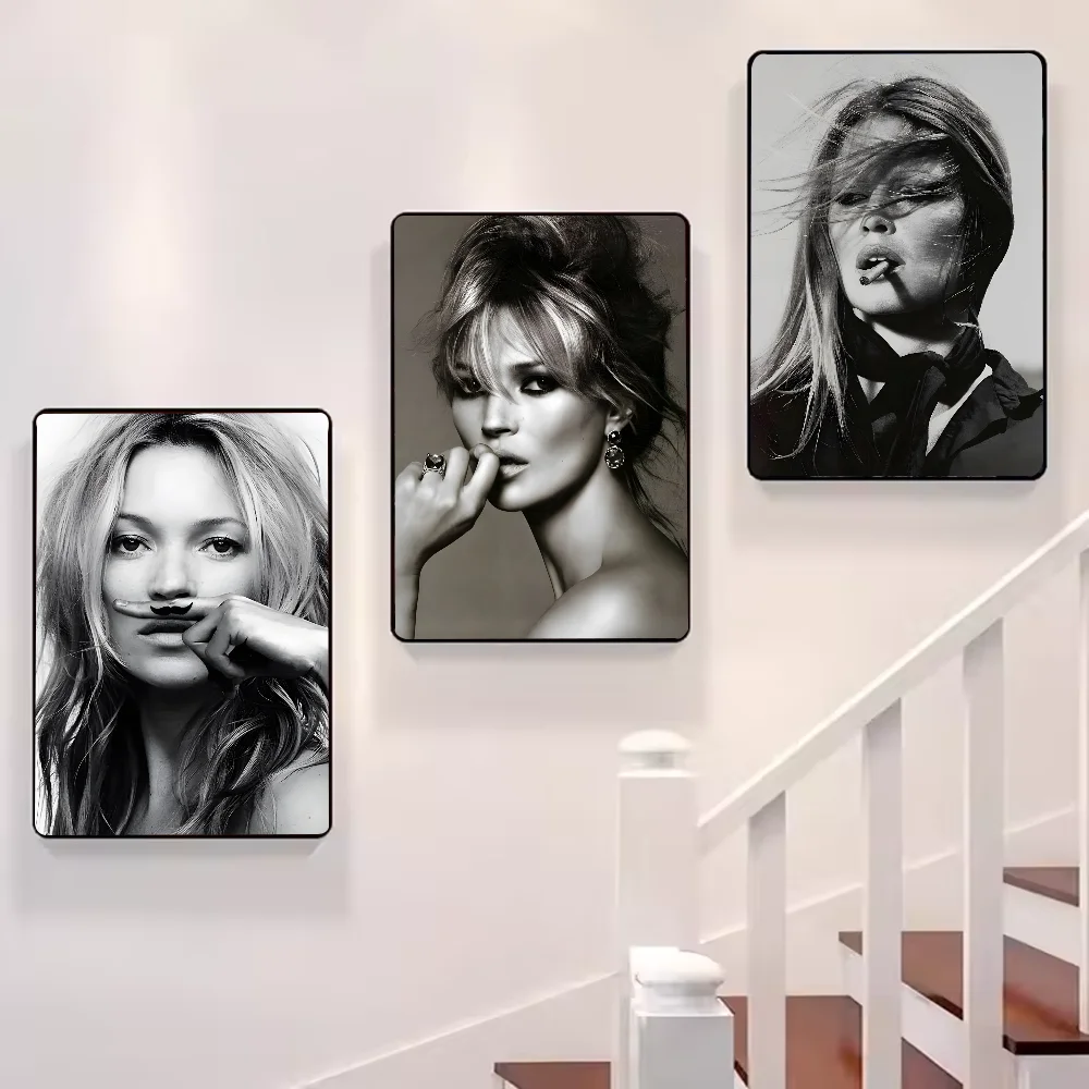 Kate Moss Fashion Modern Art Poster HD art sticky wall waterproof home living room bedroom bar aesthetic decoration