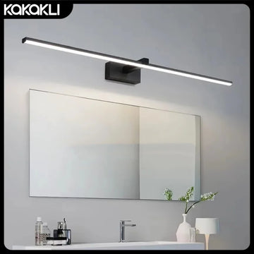 Modern Minimalist LED Mirror Wall Light Strip Home Wall Light Bathroom Makeup Mirror Light Aluminum Interior Decor Lighting