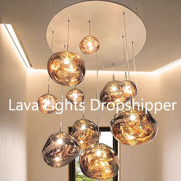 Nordic LED Lava Ceiling Pendant Lamp Glass Pendant Lights Modern Lighting Living Room Indoor Decor Home Fixtures Kitchen Hanging
