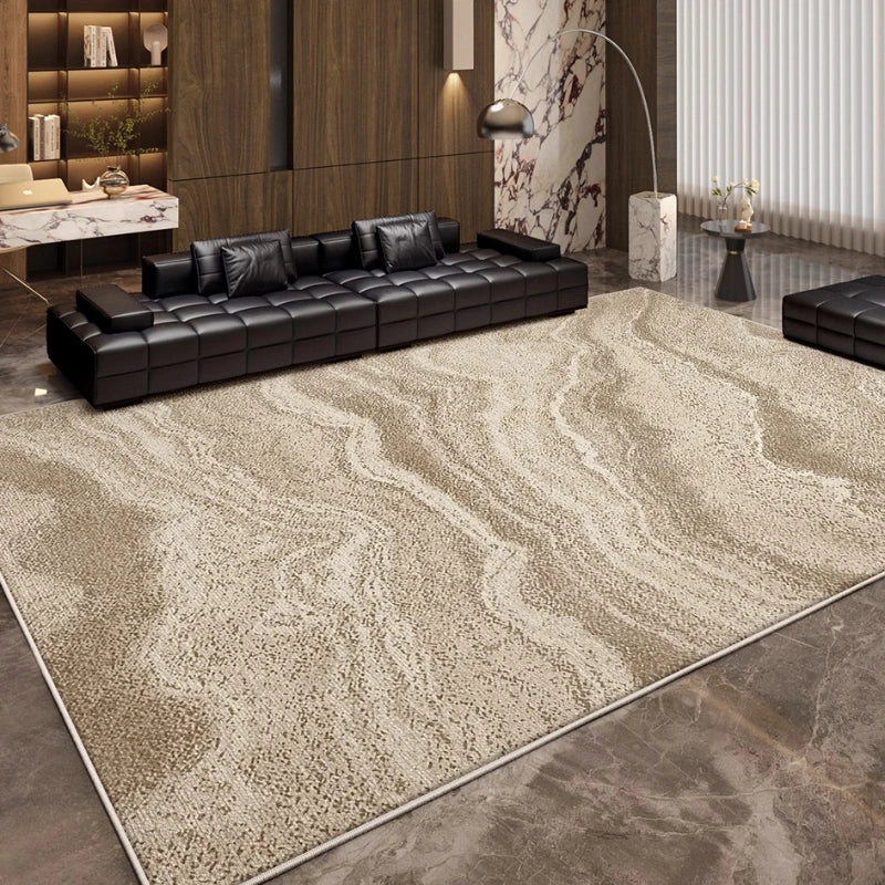 Italian Minimalist Style Bedroom Decor Carpet Luxury Large Area Rugs for Living Room Retro Brown Lounge Rug Home Thick Floor Mat