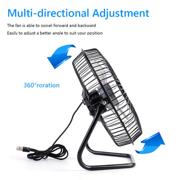 7W 6V Solar Panel with 8in USB Exhaust Fan Solar Panel Powered Fan for Home/Office/Outdoor Travel Camping/Pet House