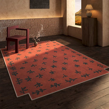 French Style Living Room Decoration Retro Carpet Light Luxury Rugs for Bedroom Washable Lounge Floor Mat Home Anti-slip Soft Rug