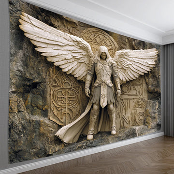 Glam Style 3D Angel Wall Tapestry for Polyester Hanging Decoration for Living Room, Bedroom, Office and Party