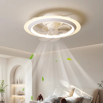 Minimalist Ceiling Fan Light Bedroom Light Modern Simple Quiet Restaurant Full Spectrum Eye Protection Lamp Ceiling Light