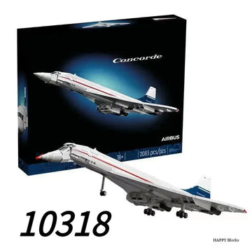 2083pcs Airbus Concorde Kit Supersonic Airliner Space Shuttle Model 10318 blocks Educational Toy For Children Birthday Gift
