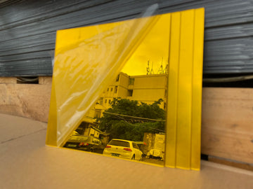 200*200*1.6MM Dark Gold Acrylic Mirror Sheet Harmless For Wedding Coaster Display Photo Props Home Hotel Wall DIY Decor Board