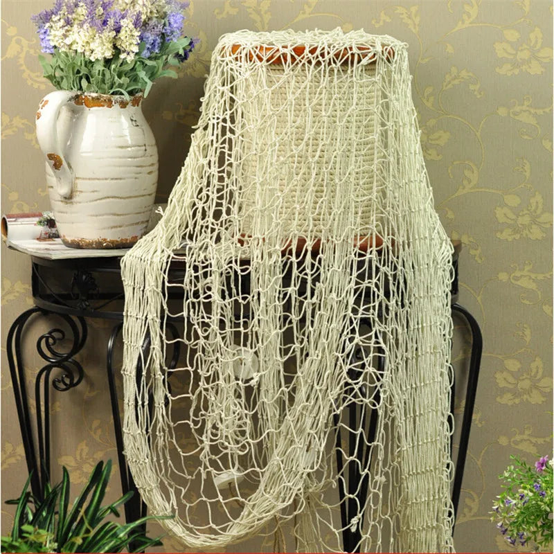 Wall Hangings Creatove Home The Mediterranean Sea Style Wall Stickers Big Fishing Net Decoration Home Decoration