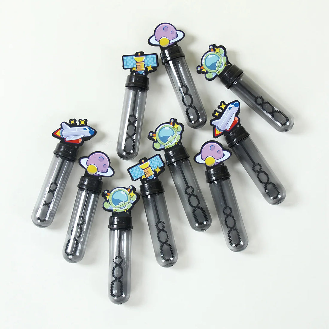 10pcs Astronaut Bubble Tubes with Planet Soap Bottles Space Theme Birthday Party Decorations Astronaut Birthday for Kids Gifts