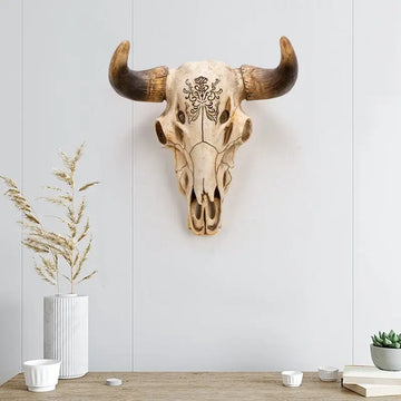 American Style Rural Retro Skull Cow Head Wall Hanging Ethnic Style Bar and Homestay Wall Decoration Pendant