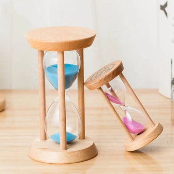 1/3/5 Minutes New Wooden Hourglass Mini Desktop Decoration Sand Clock Creative Timers Sandglass Hourglass Kitchen for Kids Gift
