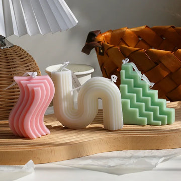 Geometric Creative Gift Fragrant Candle Romantic Valentine's Day Wax Home Decor Room Decor Aesthetic Aromatic Proposal Candles