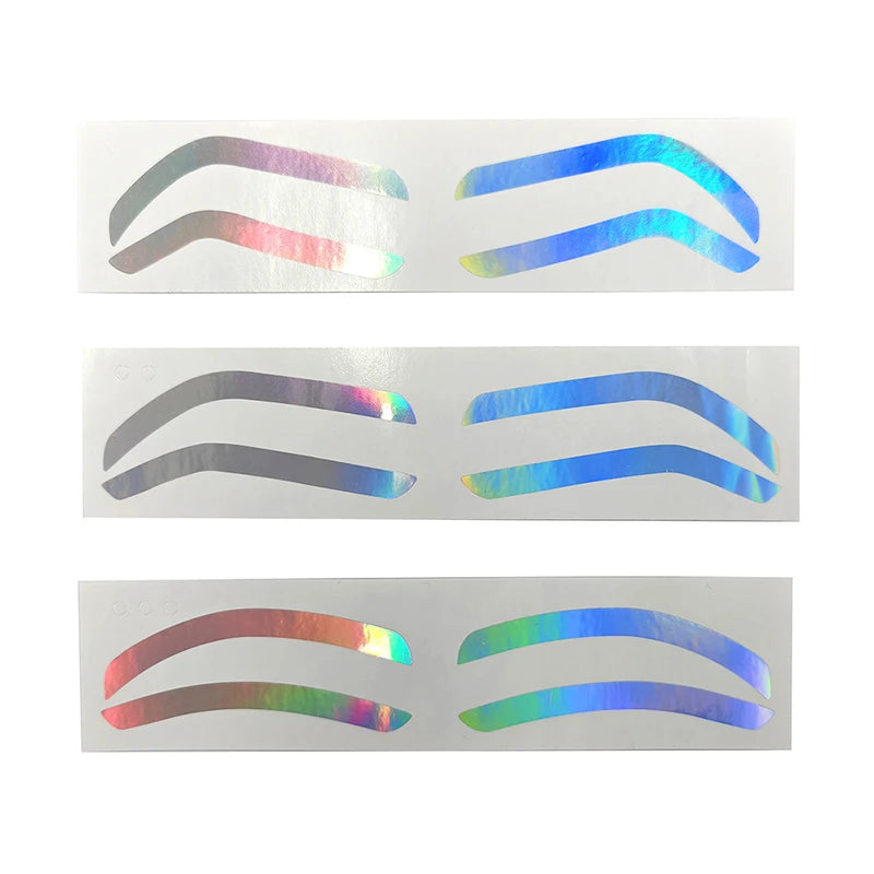 12pc/bag Disposable Airbrush Eyebrow Auxiliary Sticker Brow Shape Tape Brow Mapping Guide PMU Accessories Supplies Makeup Tool