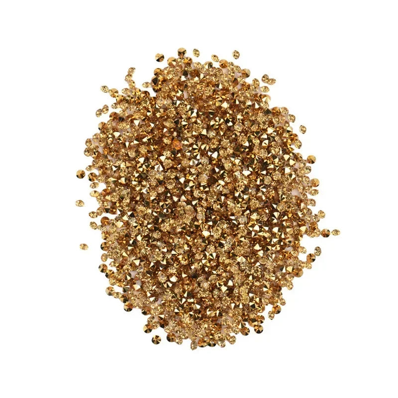 1000pcs  DIY Diamond Nail Phone Case Table Confetti Gold Crystal Events Party Accessories Holiday DIY Decorations