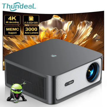 ThundeaL TD98Pro 2K 4K Full HD 1080P Portable Projector Auto Focus Android WiFi Home Cinema Outdoor Game 3D Video Beam Projector