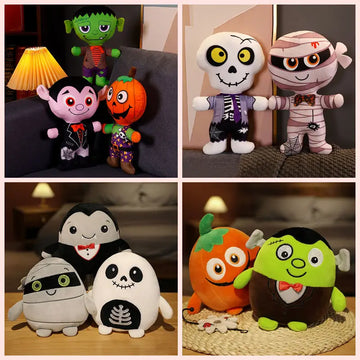 Halloween Decoration 2025 Party Supplies Pumpkin Vampire Bat Skeleton Ornament Soft Sofa Pillow Accessorie Cushion Room Decor