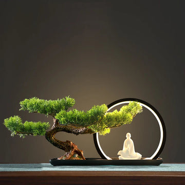 Simulation fake tree bonsai home living room Chinese sand table hotel porch landscaping decoration green plant ornaments