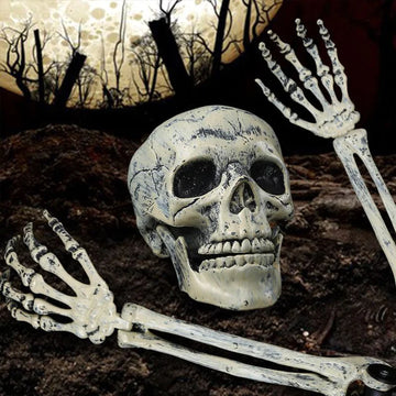 Halloween Decorations Home Decor Skeleton Head Outdoor Scary Props Realistic Skull & Hands Yard Prank Festivals Party Supplies