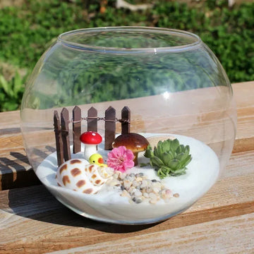 Home Decor Vase Decoration Vases Bauble Balls Glass 8/10/12/15CM Circle Clear Creative New Succulent Plant Pots