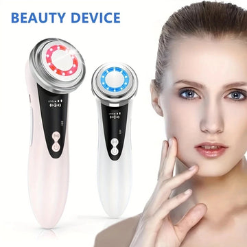 EMS facial massage device, skin care tool, 4-in-1, RF facelift, multi-function solid device, skin recovery, wrinkle removal