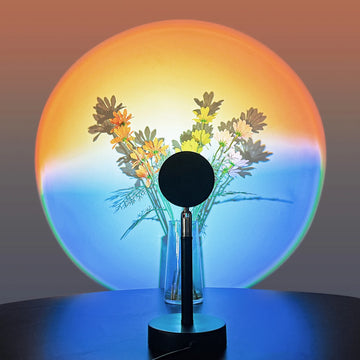 GY Dawn-Sunset Mood Light, LED Projection Light, Romantic Ambient Light, Living Room Decorations, Holiday Party Decorations