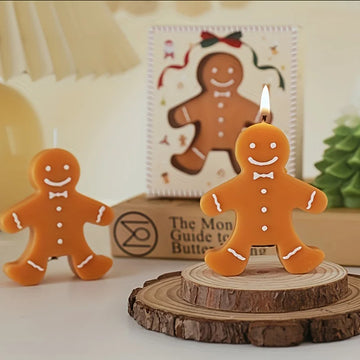 Scented Candle Gingerbread Man Christmas Candles Aromatherapy Creative Festive Atmosphere Decoration Small Ornaments