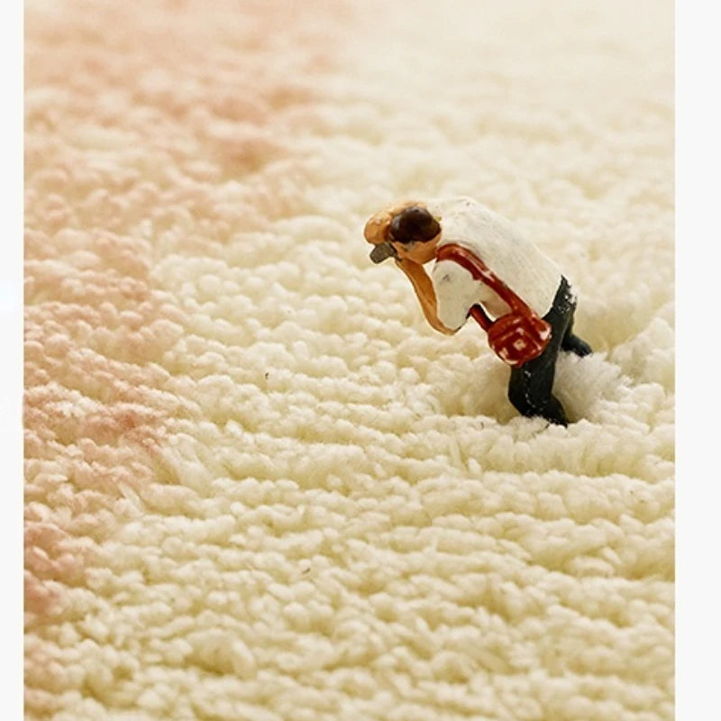 Retro Plaid Living Room Decoration Rug Cloakroom Large Area Carpet Nordic Style Rugs for Bedroom Home Fluffy Soft Plush Mat