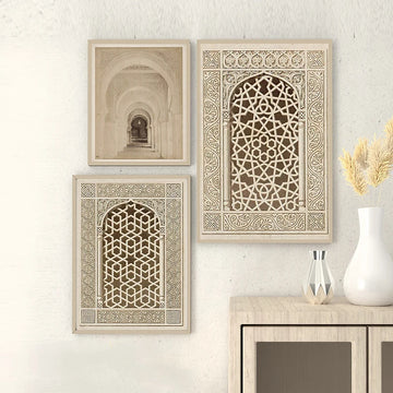 Canvas Painting Wall Art Modern Arabic Calligraphy for Muslim Mosque Architecture Islamic Posters Picture for Room Home Decor