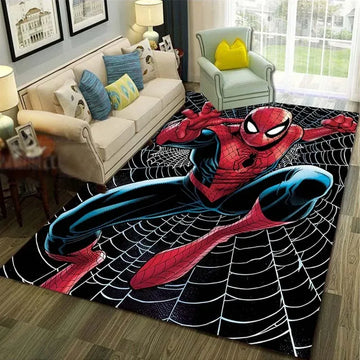 MINISO Disney Marvel Spider Man Carpet for Living Room Bedroom Kid's Home Area Rug Non-slip Washroom Floor Retro Mat Decoration