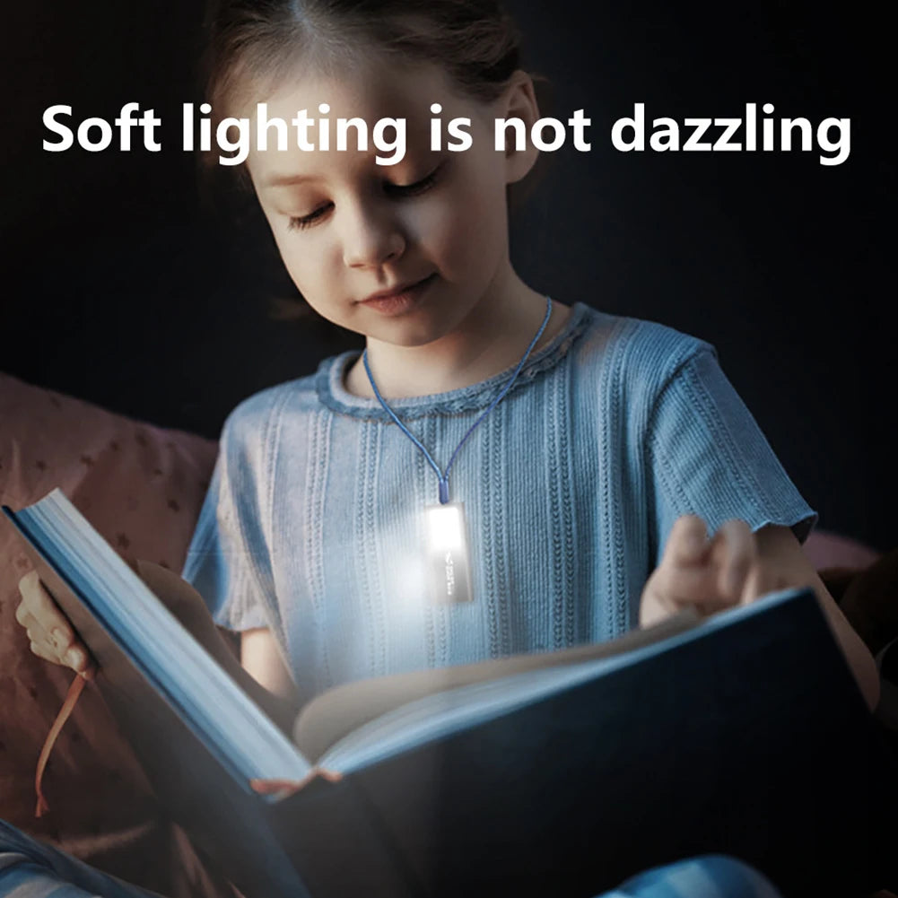 LED Pocket Floodlight USB Rechargeable EDC Flashlight Waterproof Emergency Camping Light for Outdoor Running Hiking