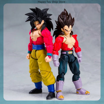 16cm Dragon Ball GT Goku Vegeta Super Saiyan 4 Anime Figure Model Statue Boys Collection Desktop Decoration Ornament Toys Gifts